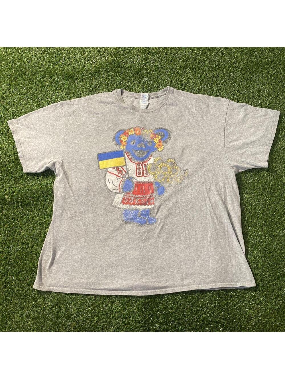 Ukraine Grateful Dead grey t-shirt